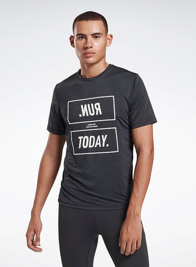 Buy One Series Activhill Running T-Shirt Black/White in UAE