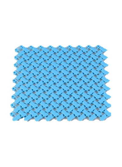 Buy Bathroom Foot Massage Mat Blue 24.5 x 24.5cm in Saudi Arabia