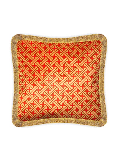 Buy Geometric Velvet Cushion Cover Multicolour 45 x 45centimeter in UAE