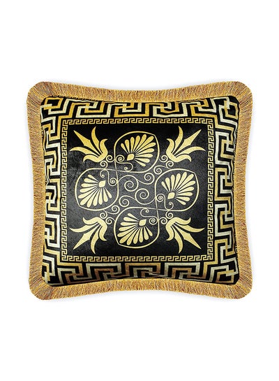 Buy Baroque Velvet Cushion Cover Multicolour 45 x 45cm in UAE