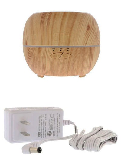 Buy Aroma Oil Diffuser With Adapter Brown 150ml in UAE