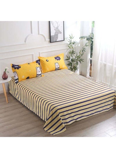 Buy 4-Piece European Style Luxury Jacquard Single Bedding Set Polyester Multicolour in Saudi Arabia