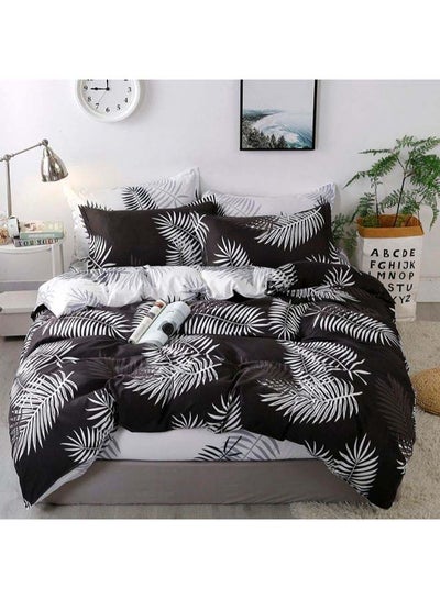 Buy 4-Piece European Style Luxury Jacquard Single Bedding Set Polyester Multicolour in Saudi Arabia