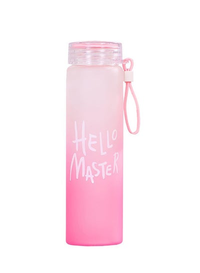 Hello Master Borosilicate Glass Water Bottle Pink 450ml price in Egypt ...