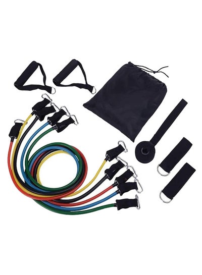 Buy 11-Piece Resistance Training Workout Band And Strap Set in UAE