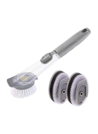 Buy Soap Dispensing Cleaning Brush With Head Multicolour 18x5cm in Egypt