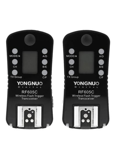 2-Piece Wireless Flash Trigger And Shutter Release Set For Canon Black ...