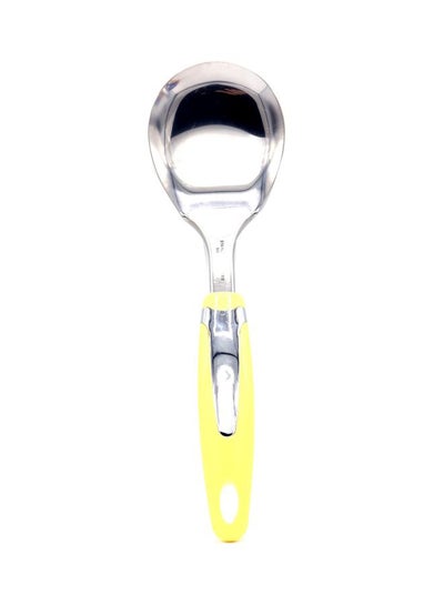 Buy Stainless Steel Table Spoon Yellow/Silver 25cm in Saudi Arabia