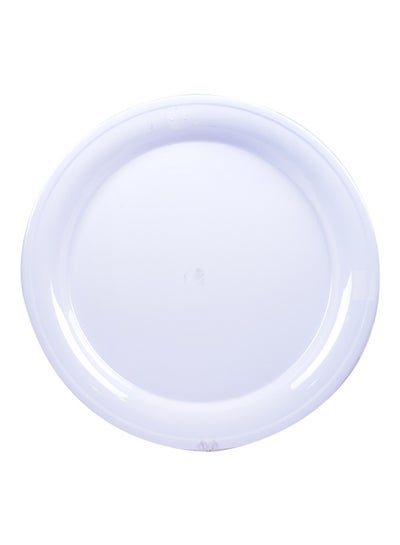 Buy Melamine Round Plate White 45x3cm in Saudi Arabia