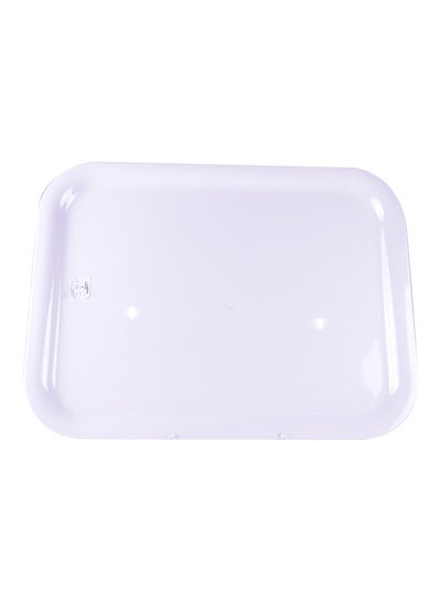 اشتري Melamine Serving Tray White 60x45centimeter في السعودية