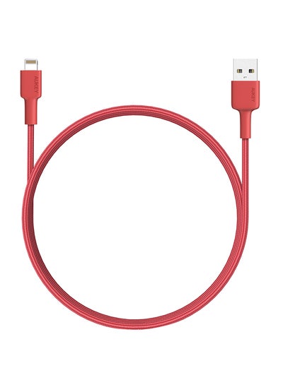 Buy MFi USB Sync And Charge Braided Cable,CB-BAL3 Red in Saudi Arabia
