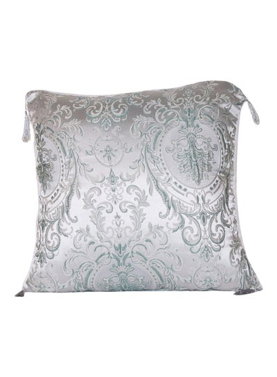 Buy Decorative Throw Pillow Silver 60x60cm in Saudi Arabia