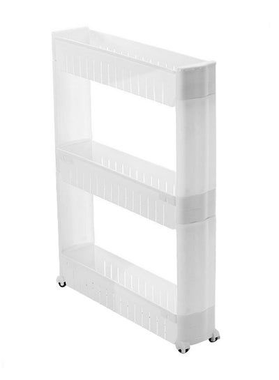 Buy Three Layer Multipurpose Side Storage Rack White in Saudi Arabia