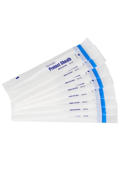 Buy 50-Piece Disposable Protect Sheath Set White 24.1 x 5.2cm in UAE