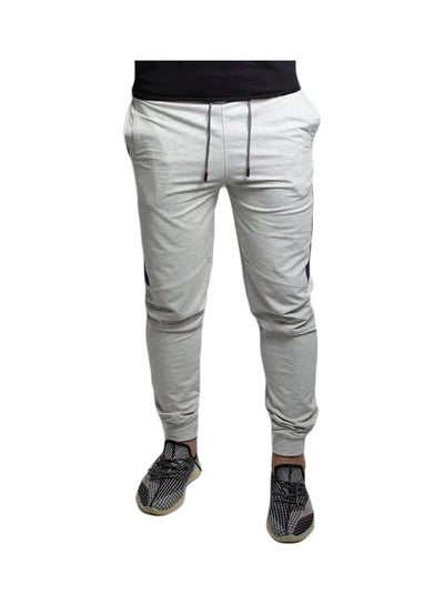 Buy Cotton Casual Sweatpants Light Grey/Blue in Egypt