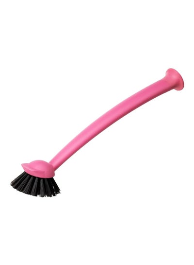 Buy Dish Washing Brush Pink/Black 29cm in UAE