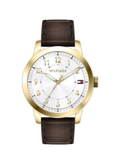 Buy Men's Leather Quartz Analog Wrist Watch 1791751 in Saudi Arabia