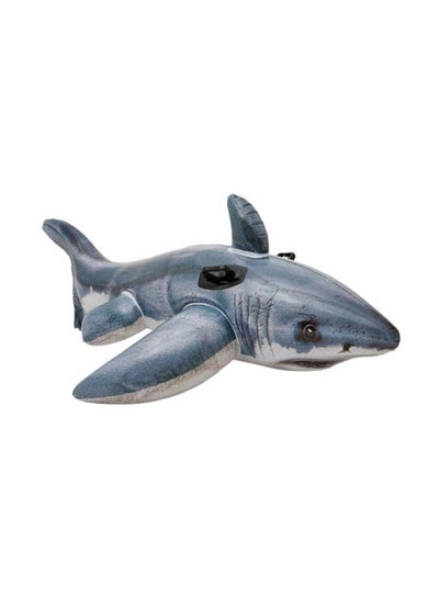 Buy Shark Pattern Ride-On Pool Float 57525EP 68x42inch in Saudi Arabia