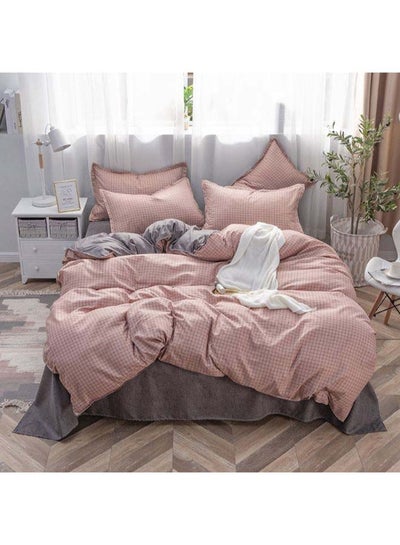Buy 4-Piece European Style Luxury Jacquard Single Bedding Set Polyester Multicolour 1.2meter in UAE