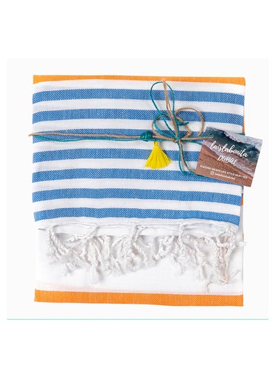 Buy Turkish Cotton Pestemal Beach Towel Multicolour 180 x 90cm in UAE