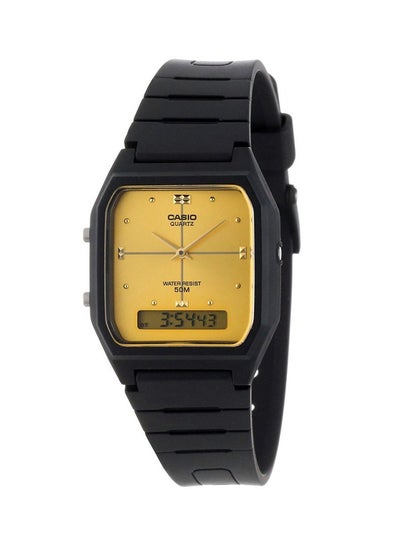 Buy Men's Resin Analog & Digital Wrist Watch AW-48HE-9AVEF - 31 mm - Black in UAE