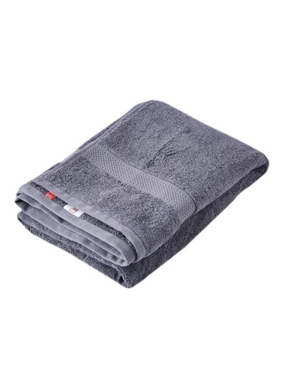 Buy Smart Cell Textured Bath Towel Grey 140x70centimeter in Saudi Arabia