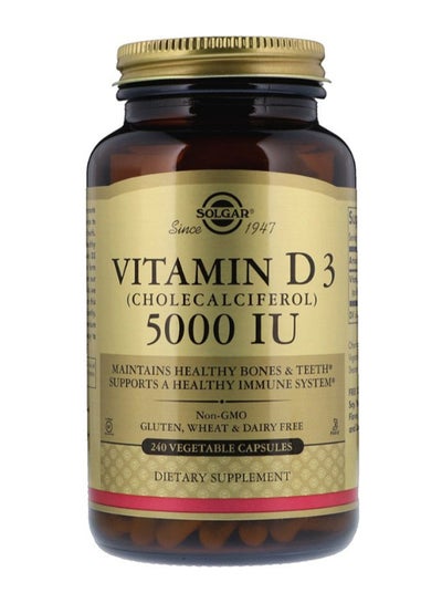 اشتري مكمل غذائي فيتامين D3 (كوليكالسيفيرول) - 240 كبسولة نباتية في الامارات