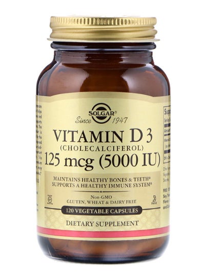 Buy Vitamin D3 Cholecalciferol - 120 Capsules in UAE