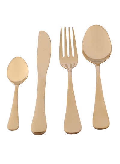 Buy 68 - Piece Cutlery Set Gold in Saudi Arabia