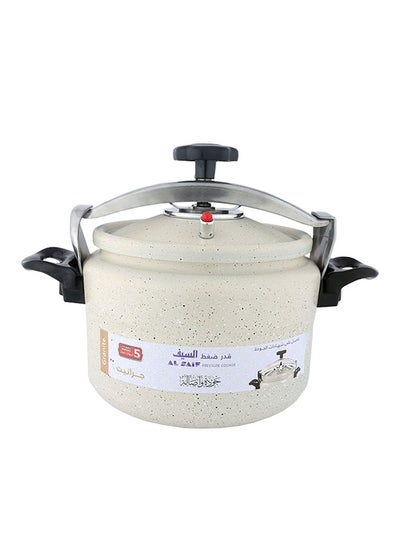 Buy Al Saif Aluminium Granite Pressure Cooker Pearl White 6Liters in Saudi Arabia