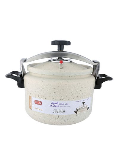 Buy Al Saif Aluminium Granite Pressure Cooker Pearl White 10Liters in Saudi Arabia