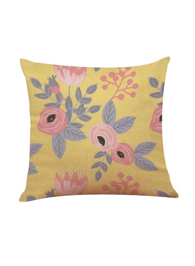 Buy Comfy Cushion Cover Cotton Multicolour 45x45centimeter in Saudi Arabia