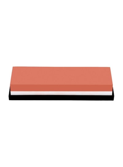 Buy Dual-Sided Knife Sharpening Stone Brown/White 19centimeter in Saudi Arabia