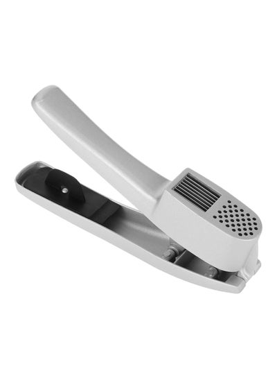 Buy Aluminium Garlic Press Slicer Grey/Black in Saudi Arabia