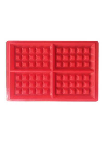 Buy Silicone Waffle Mould Red 29cm in Egypt