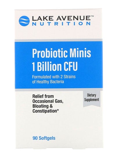 Buy Probiotic 2 Strains Of Healthy Bacteria Dietary Supplement - 90 Mini Softgels in UAE