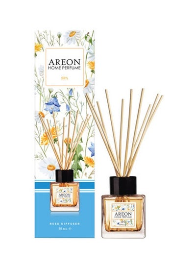 Buy Reed Diffuser With Incense Sticks Spa Yellow 50ml in Saudi Arabia