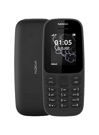 اشتري هاتف 105 بشريحتين وذاكرة رام 4 ميجابايت وذاكرة داخلية سعة 4 ميجابايت ويدعم تقنية 2G، لون أسود في مصر