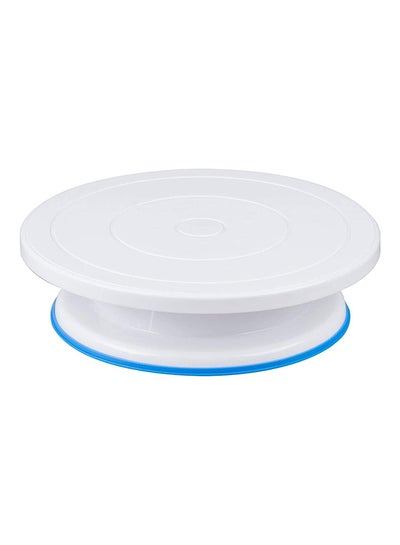 Buy Turntable Rotating Cake Stand White 28x8x5centimeter in Egypt