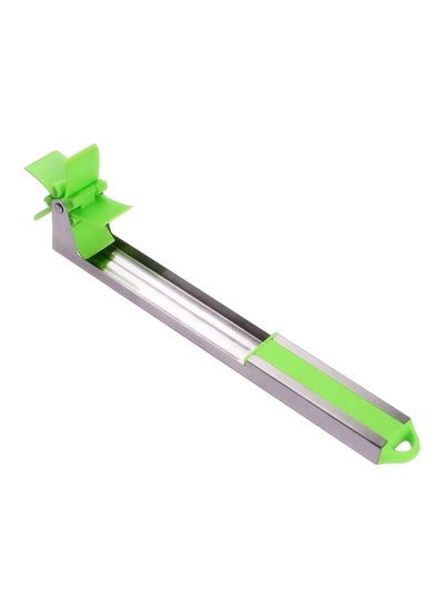 Buy 2-Piece Watermelon Slicer Green/Silver in UAE