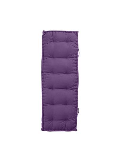 Buy Velvet Quilted Floor Cushion combination Purple 72x24x4cm in Saudi Arabia