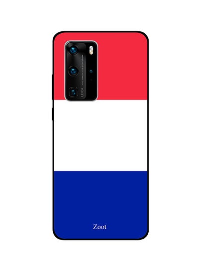 Buy Protective Case Cover For Huawei P40 Pro Red/White/Blue in Egypt
