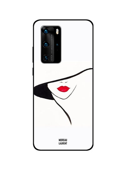 Buy Protective Case Cover For Huawei P40 Pro White/Red/Black in Egypt