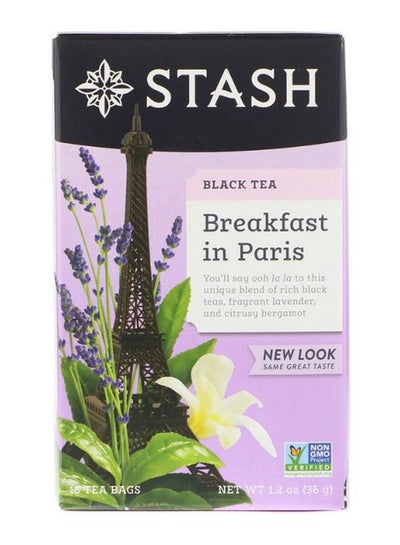 Buy 18 Breakfast in Paris Tea Bags 1.2ounce in UAE