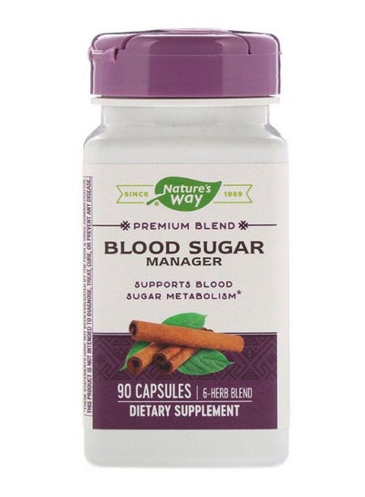 Buy Blood Sugar Manager Dietary Supplement - 90 Capsules in UAE