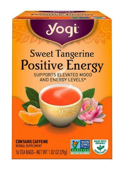 Buy Pack Of 16 Positive Energy Sweet Tangerine Herbal Tea Bags in UAE