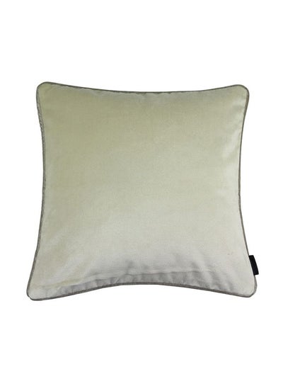 Buy Decorative Square Shaped Cushion polyester Champagne Gold 50x50cm in Saudi Arabia