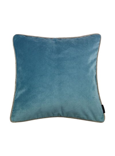 Buy Decorative Square Shaped Cushion polyester Duck Egg Blue 50x50cm in Saudi Arabia