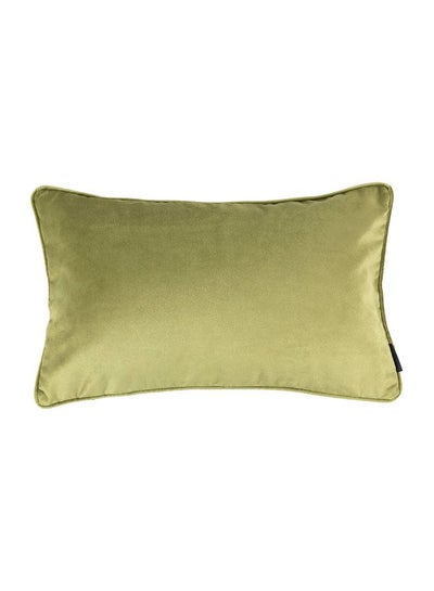 Buy Decorative Rectangular Cushion polyester Green 60x40cm in Saudi Arabia