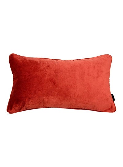 Buy Decorative Filled Pillow polyester Rust Orange 60x40cm in Saudi Arabia